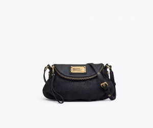 Black Marc Jacobs Re-Edition Mini Natasha Women's Crossbody Bags | WBRU-18640