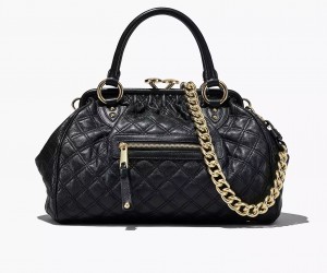 Black Marc Jacobs Re-Edition Quilted Leather Women's Shoulder Bags | ZRYA-29783