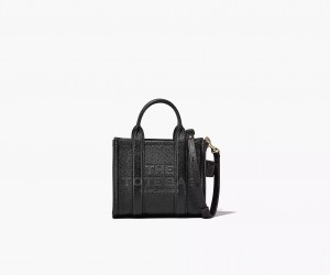 Black Marc Jacobs The Leather Mini Women's Tote Bags | DKEH-47236