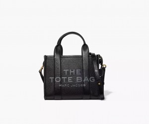 Black Marc Jacobs The Leather Small Women's Tote Bags | TJBN-67284