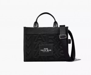 Black Marc Jacobs The Monogram Neoprene Medium Women's Tote Bags | PONW-45026