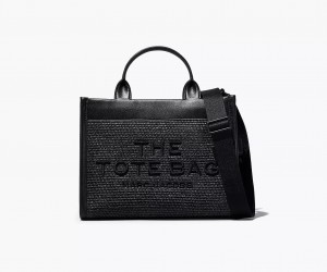 Black Marc Jacobs The Woven DTM Medium Women's Tote Bags | FHED-52618