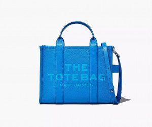 Blue Marc Jacobs The Leather Medium Women's Tote Bags | LRJM-29764