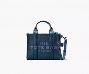 Blue Marc Jacobs The Leather Small Women's Tote Bags | AVFB-06149