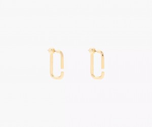 Gold Marc Jacobs The J Hoops Women's Earrings | GUBD-02983