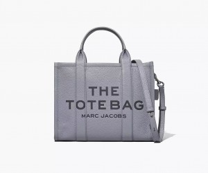 Grey Marc Jacobs The Leather Medium Women's Tote Bags | WHLT-84627