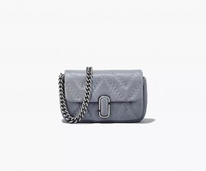 Grey Marc Jacobs The Quilted Leather J Women's Crossbody Bags | APLF-52307