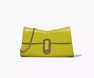 Light Green Marc Jacobs The St. Marc Convertible Clutch Women's Shoulder Bags | PRDK-57291