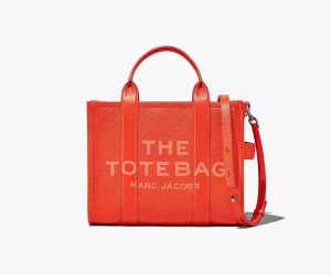 Orange Marc Jacobs The Leather Medium Women's Tote Bags | YWDH-80471