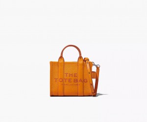 Orange Marc Jacobs The Leather Mini Women's Tote Bags | HVSM-53207