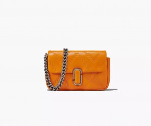 Orange Marc Jacobs The Quilted Leather J Women's Shoulder Bags | IZTU-59143