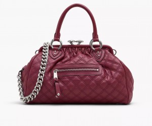 Pink Marc Jacobs Re-Edition Quilted Leather Women's Shoulder Bags | LCOG-80751