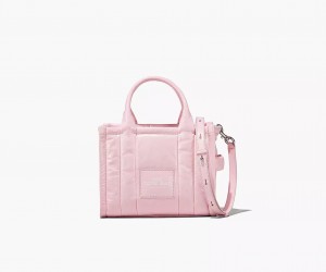 Pink Marc Jacobs The Shiny Crinkle Leather Small Women's Tote Bags | PYZK-63852