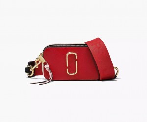 Red Marc Jacobs The Colorblock Snapshot Women's Crossbody Bags | ADYG-97061