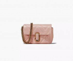 Rose Marc Jacobs The Quilted Leather J Women's Crossbody Bags | XORQ-19247