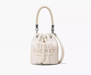 Silver Marc Jacobs The Leather Women's Bucket Bags | QUZL-68259