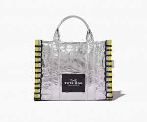 Silver Marc Jacobs The Tarp Medium Women's Tote Bags | JLYP-41593