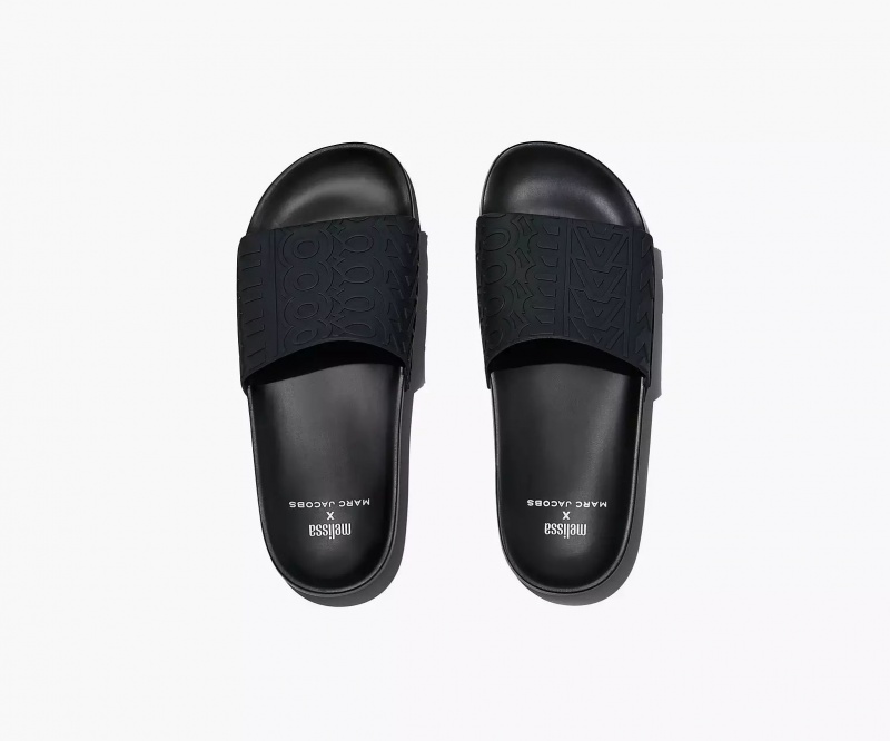 Black Marc Jacobs Melissa x Women's Sandals | AFWP-41602