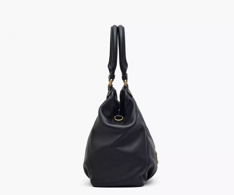 Black Marc Jacobs Re-Edition Fran Women's Shoulder Bags | LHUS-42835