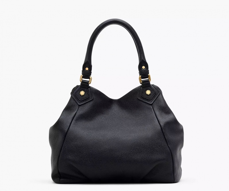 Black Marc Jacobs Re-Edition Fran Women's Shoulder Bags | LHUS-42835