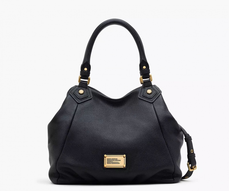 Black Marc Jacobs Re-Edition Fran Women\'s Shoulder Bags | LHUS-42835