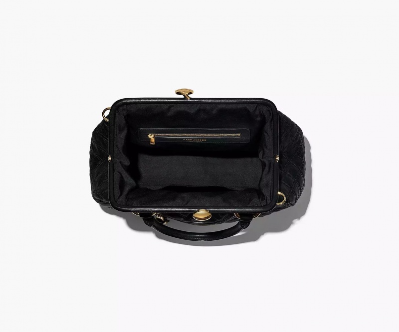 Black Marc Jacobs Re-Edition Quilted Leather Women's Shoulder Bags | ZRYA-29783