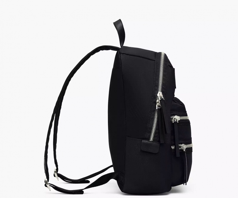 Black Marc Jacobs The Biker Nylon Large Women's Backpack | QWYL-37509