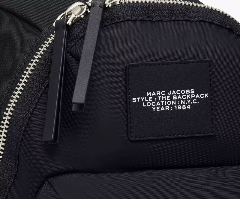 Black Marc Jacobs The Biker Nylon Large Women's Backpack | QWYL-37509