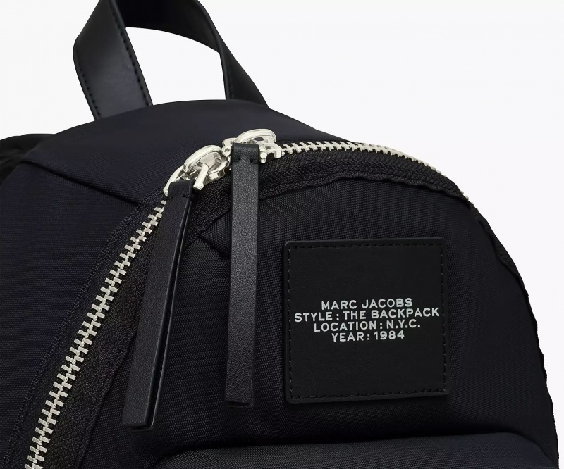 Black Marc Jacobs The Biker Nylon Medium Women's Backpack | UKPW-01374