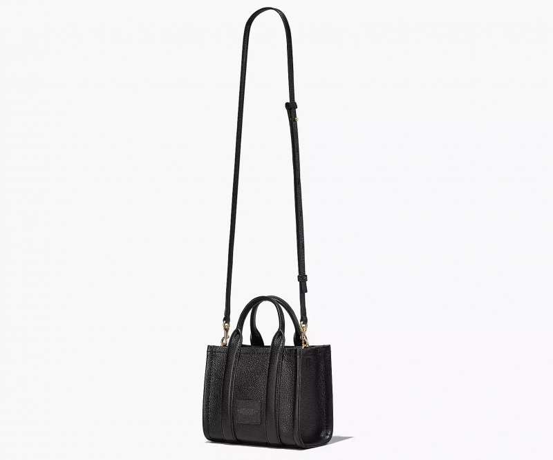 Black Marc Jacobs The Leather Mini Women's Tote Bags | DKEH-47236