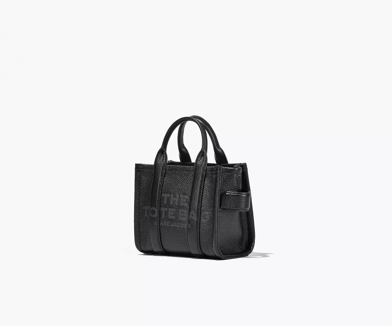 Black Marc Jacobs The Leather Mini Women's Tote Bags | DKEH-47236