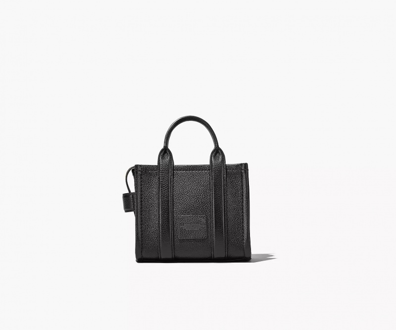 Black Marc Jacobs The Leather Mini Women's Tote Bags | DKEH-47236