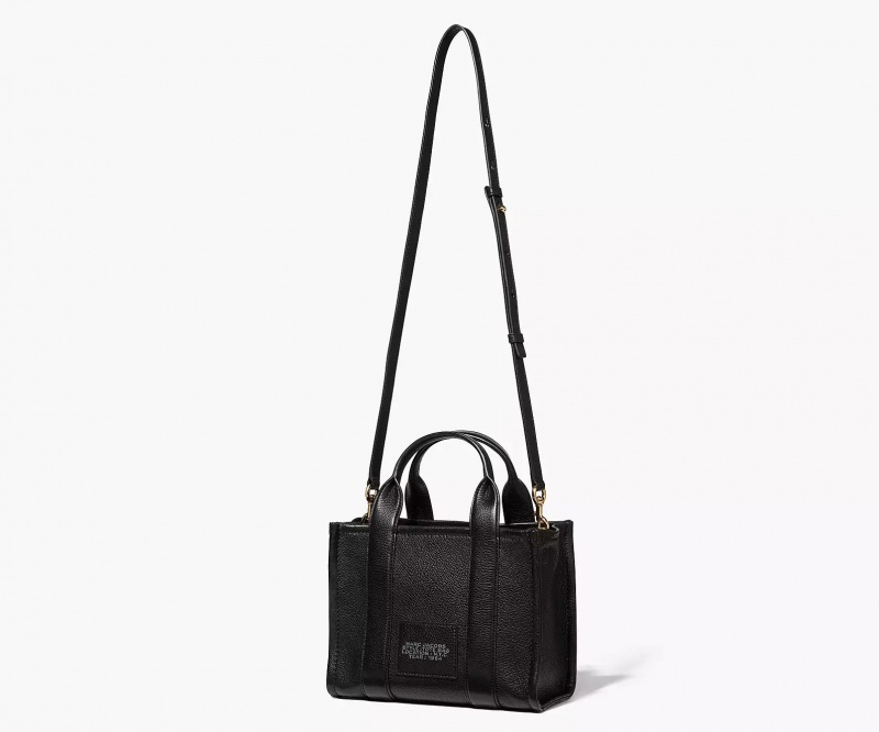 Black Marc Jacobs The Leather Small Women's Tote Bags | TJBN-67284