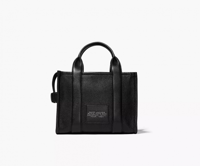 Black Marc Jacobs The Leather Small Women's Tote Bags | TJBN-67284