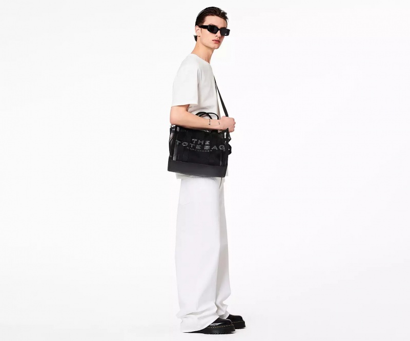 Black Marc Jacobs The Mesh Medium Women's Tote Bags | WVCY-13872