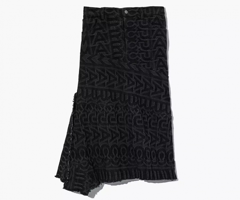 Black Marc Jacobs The Monogram Denim Women\'s Skirts | TUIO-13208