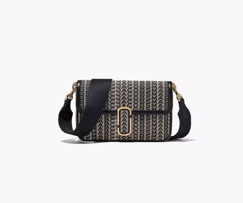 Black Marc Jacobs The Monogram J Women's Shoulder Bags | FRCT-43715