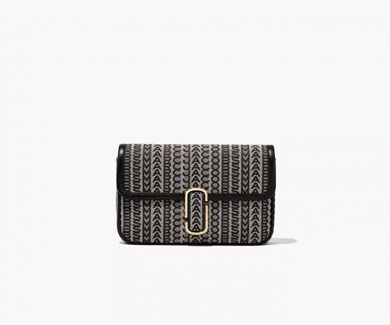 Black Marc Jacobs The Monogram J Women's Shoulder Bags | FRCT-43715