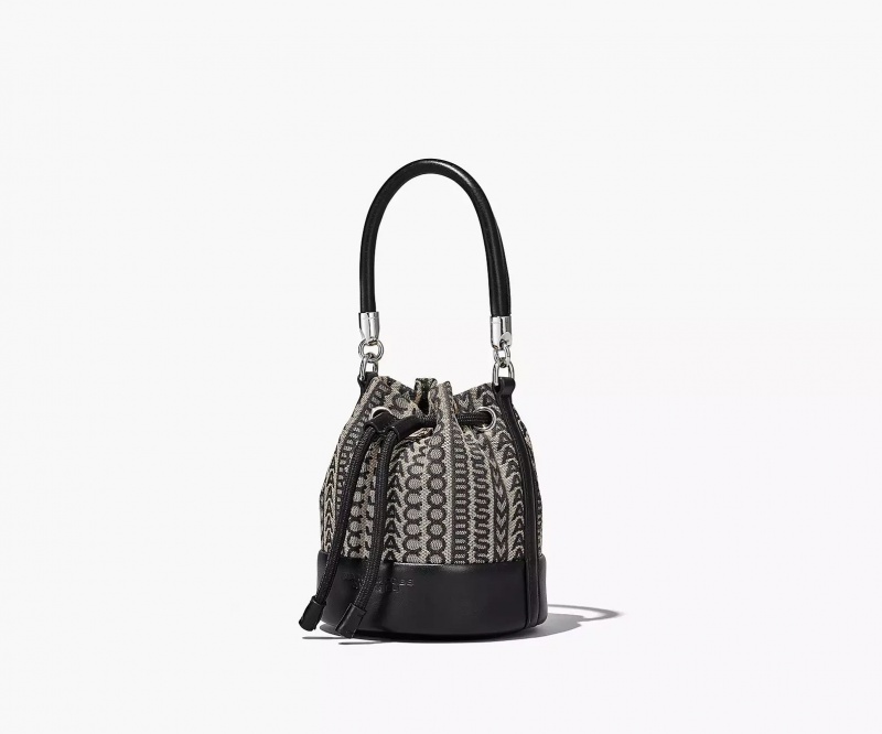 Black Marc Jacobs The Monogram Mini Women's Bucket Bags | AURT-80756