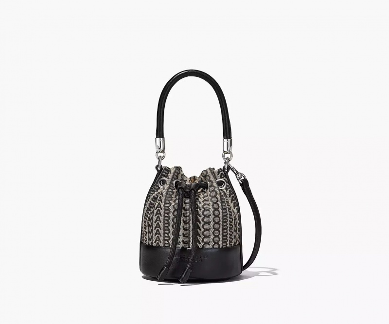 Black Marc Jacobs The Monogram Mini Women\'s Bucket Bags | AURT-80756