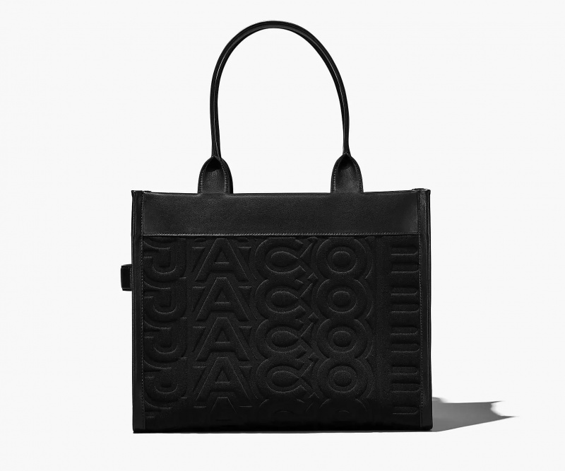 Black Marc Jacobs The Monogram Neoprene Large Women's Tote Bags | DOEL-82956