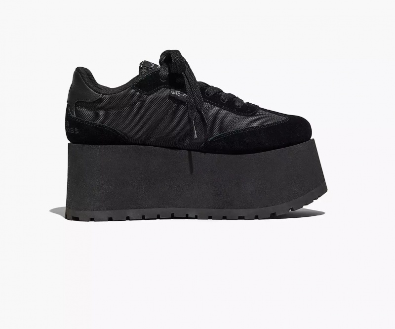 Black Marc Jacobs The Platform Jogger Women's Sneakers | VYRT-16504