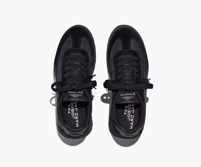 Black Marc Jacobs The Platform Jogger Women's Sneakers | VYRT-16504