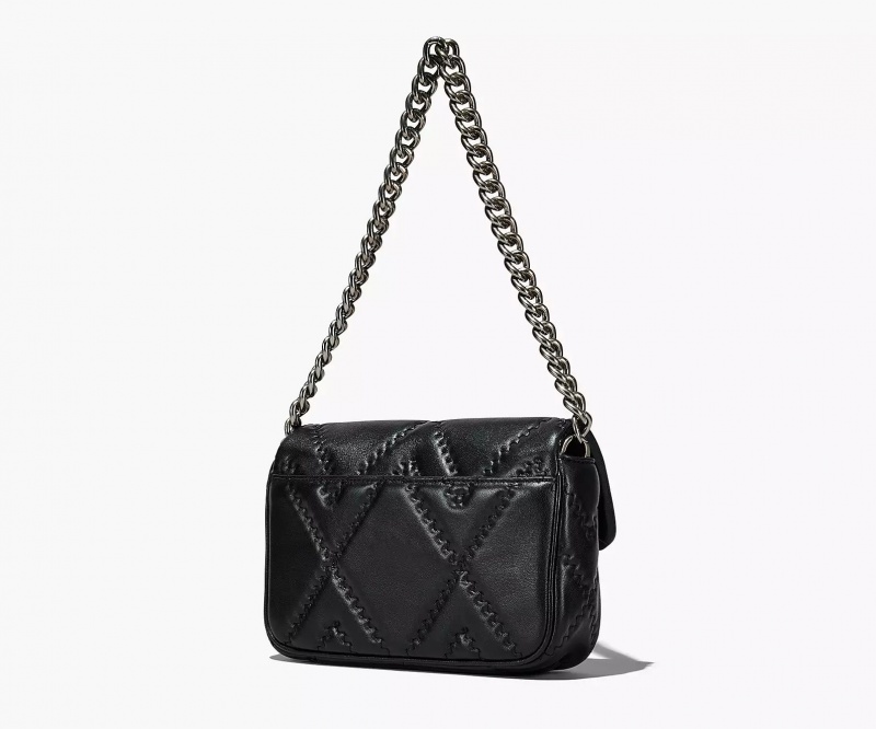 Black Marc Jacobs The Quilted Leather J Women's Shoulder Bags | EZHT-25986