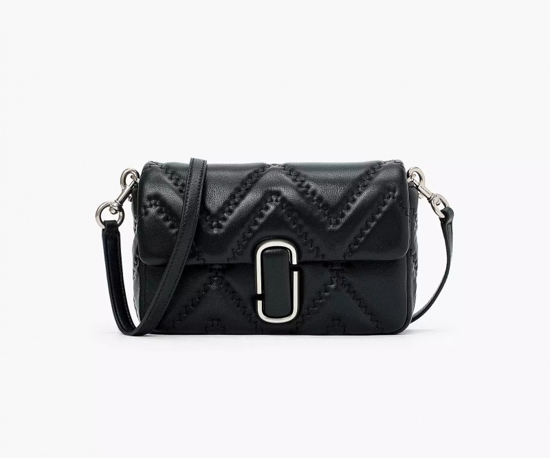 Black Marc Jacobs The Quilted Leather J Women's Shoulder Bags | EZHT-25986