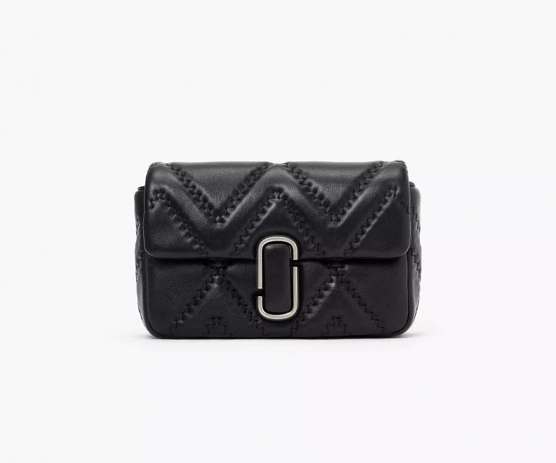 Black Marc Jacobs The Quilted Leather J Women's Shoulder Bags | EZHT-25986