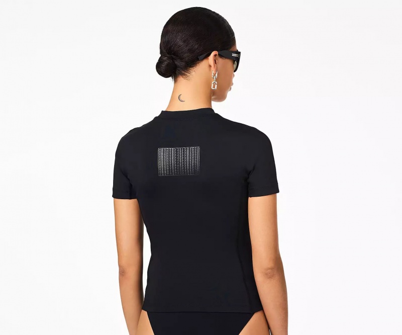 Black Marc Jacobs The Scuba Women's T Shirts | HTNA-90871