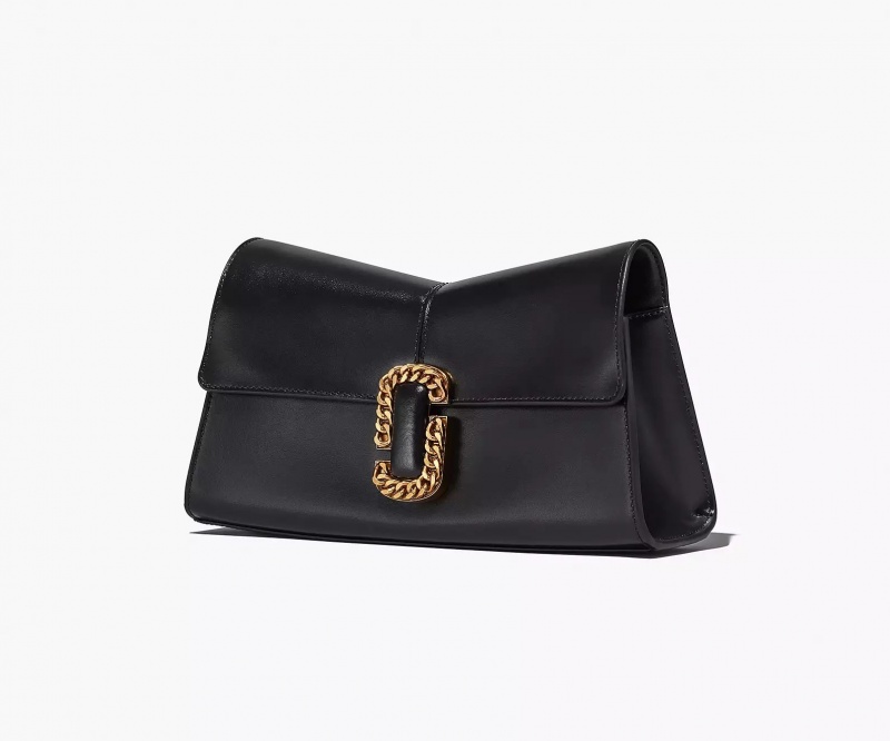 Black Marc Jacobs The St. Marc Convertible Clutch Women's Shoulder Bags | YAFJ-85341