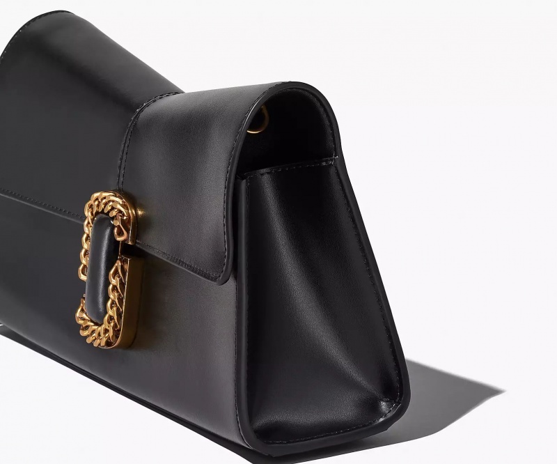 Black Marc Jacobs The St. Marc Convertible Clutch Women's Shoulder Bags | YAFJ-85341