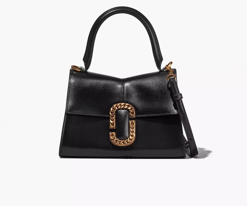 Black Marc Jacobs The St. Women\'s Satchel Bags | LVOK-86302